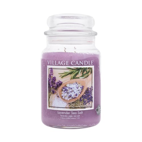 Village Candle Lavender Sea Salt ( levandulová mořská sůl ) - Vonná svíčka ve skle 602 g