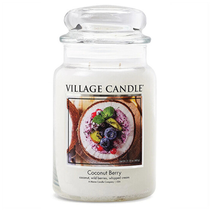 Coconut Berry Candle ( kokos a lesné plody ) - Vonná sviečka v skle
