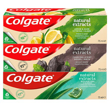 Naturals Mix Charcoal, Aloe, Lemon Trio Toothpaste - Zubná pasta
