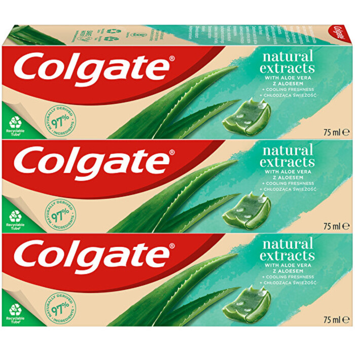 Colgate Naturals Aloe Vera Set - Zubní pasta s přírodními extrakty 75 ml