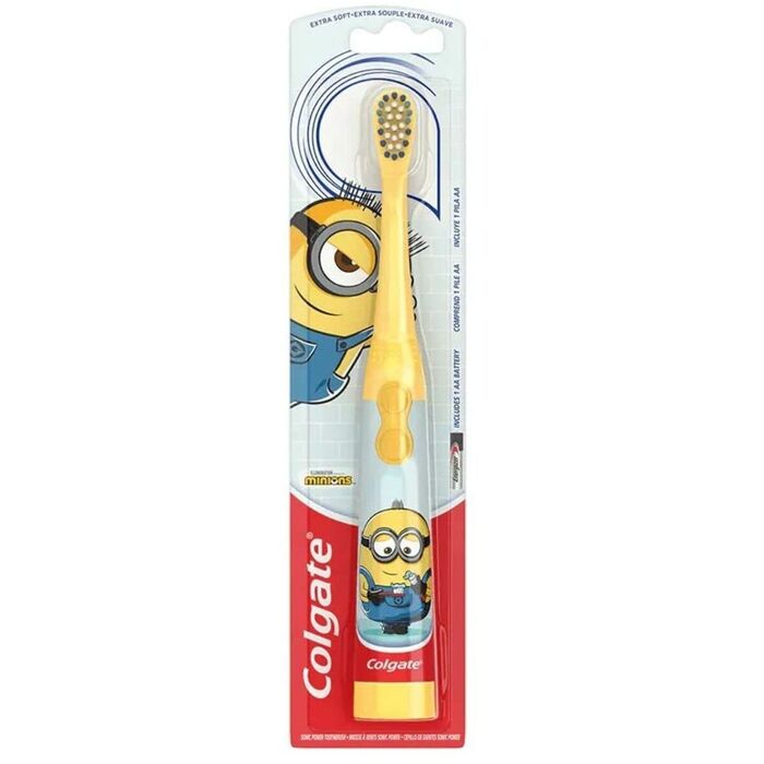 Colgate Kids Minions Battery Powered Toothbrush Extra Soft - Zubní kartáček na baterii 1 ks