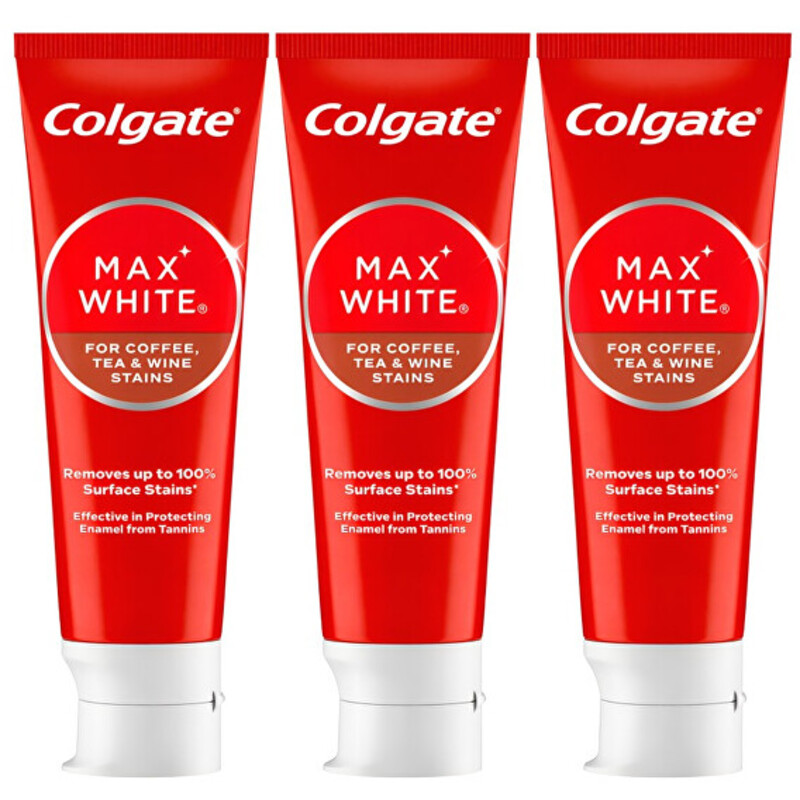 Max White Coffee, Tea, Wine Toothpaste Trio - Pasta na zuby